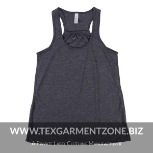 Ladies Casual Charcoal Singlet Tank Top