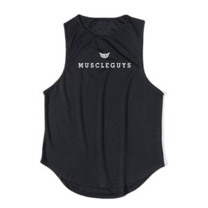 Mens Sports Running Vest Sleeveless Singlet Grey Tank Top