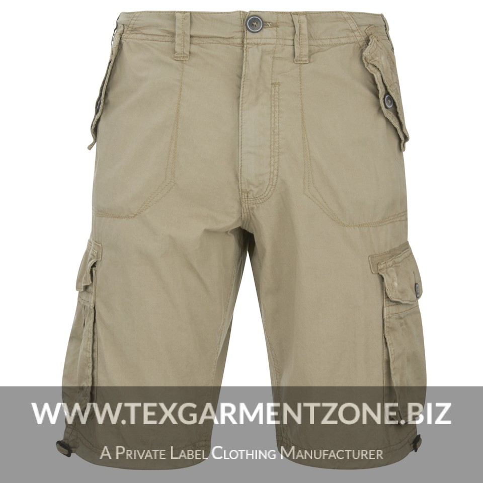 box-pocket-mens-cargo-shorts Mens Cotton Cargo Pockets Bermuda Shorts