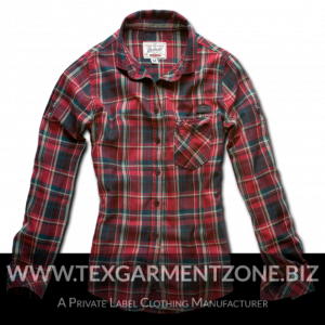 Women Long Sleeve Vintage Check Shirt