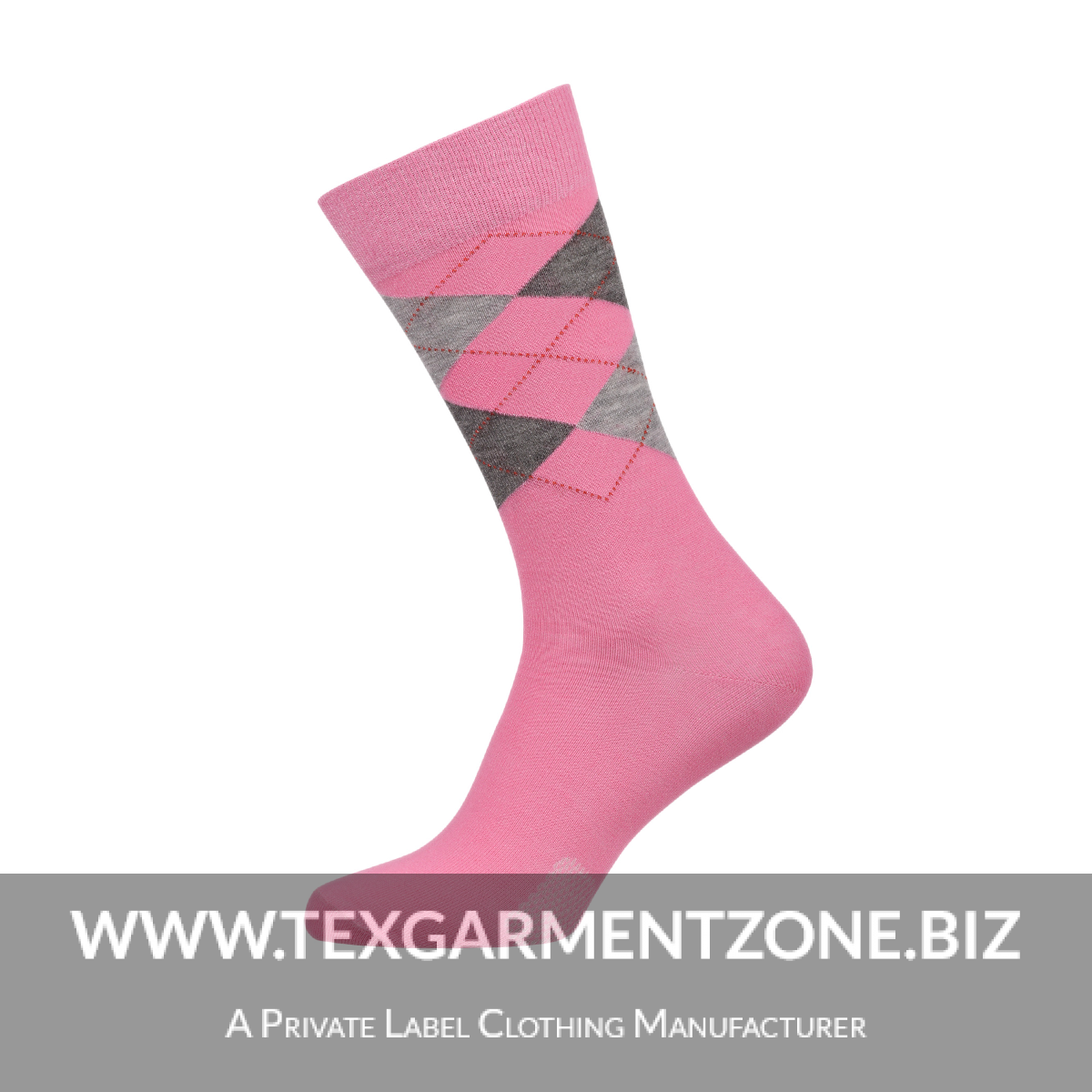 ladies-argyle-pink-socks-jaquard-design Ladies Jacquard Fancy Socks