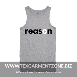 Mens Singlet T-shirt Grey