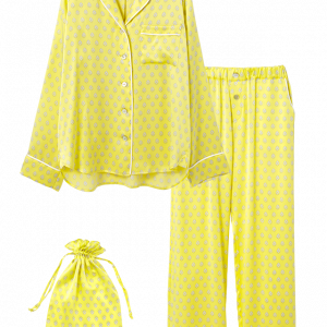 Ladies Soft Silk Nightwear Lingerie Cardigan Pajama Sets