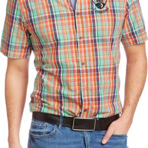 Mens Yarn Dyed Check Casual Shirt