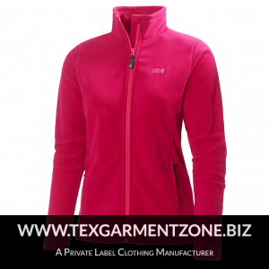 Ladies Pink Polar Fleece Zipped Jacket Ladies Pink Polar Fleece Zipped Jacket