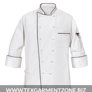 Executive 12 Knot 3/4 Sleeve Factory Chef Coat