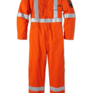 Industrial Fluorescent Orange Work Overalls