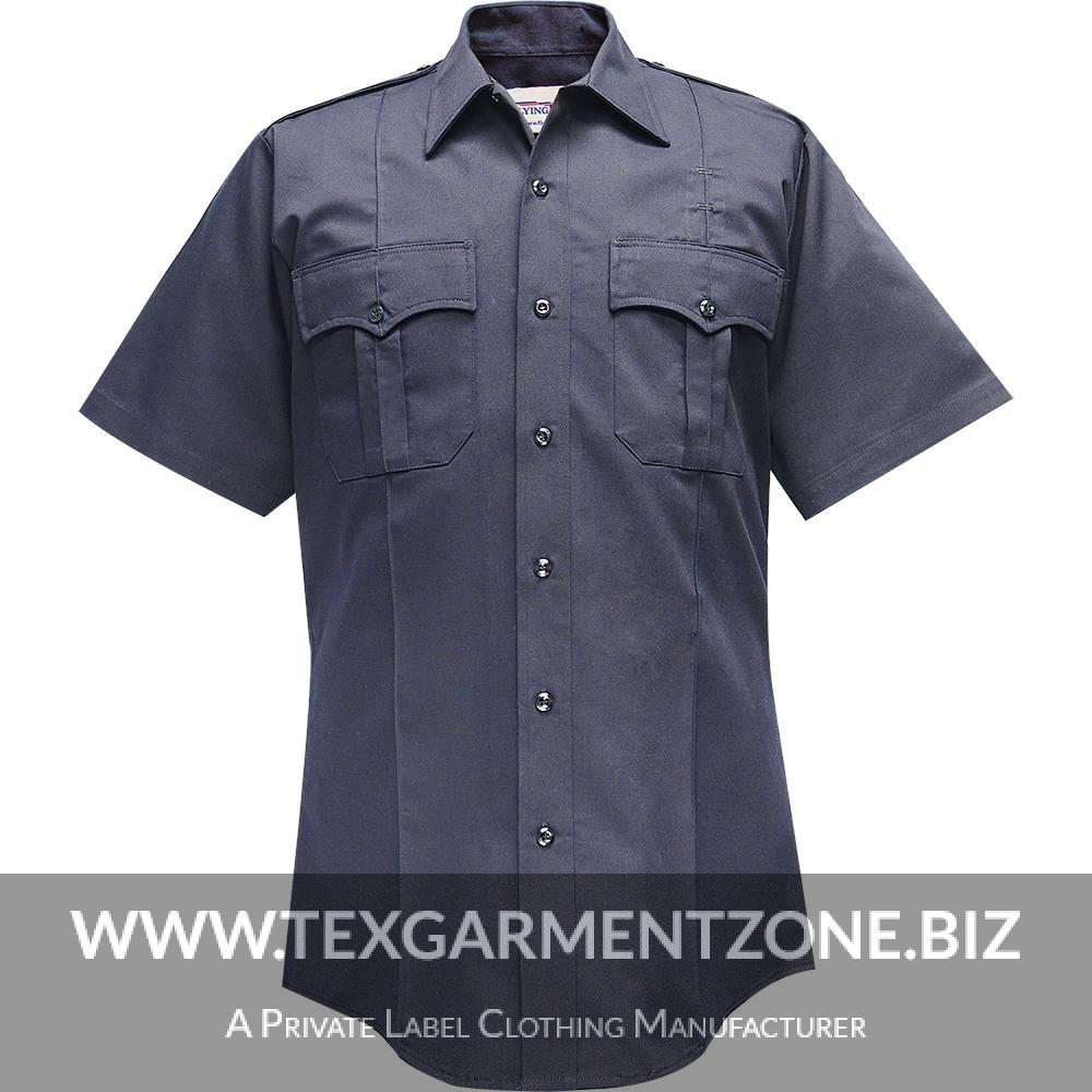 security-guard-TC-shirt-fire-fighter Men's Security Guard Fire Fighter TC Navy uniform Shirt