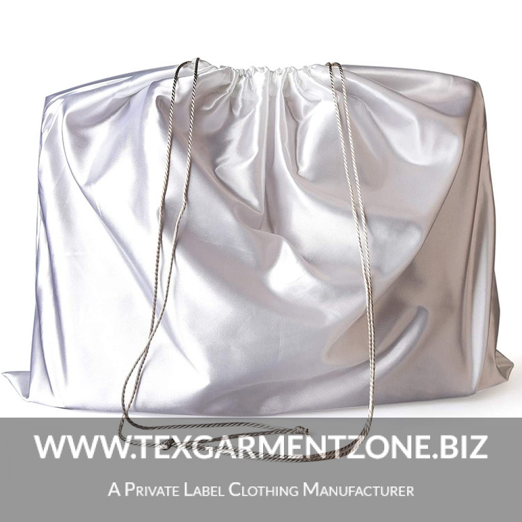 Satin drawstring Dust Bag For Handbag Custom Luxury Eco Cotton Dust Proof Flap Bag Pouch for Leather Bag - Image 4