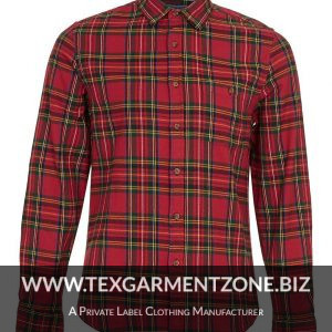 cotton brushed yarn dyed Bangladesh men flannel shirts manufacturer