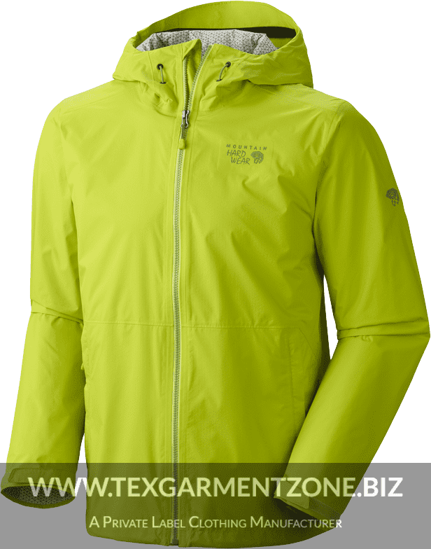 5 green jacket png image - Mens Waterproof Breathable Mountain Hike Jacket